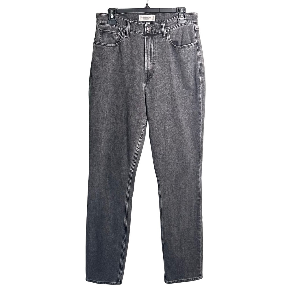 Abercrombie & Fitch Curve Love Slim Straight Ultra High Rise‎ Jeans Size 30 10L